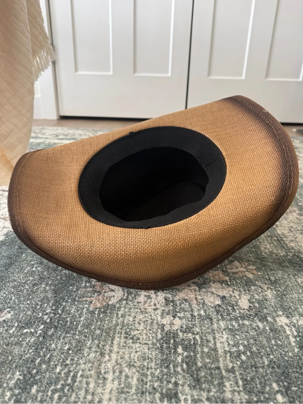 Brown Western Cowboy Hat Longhorn Bull Skull Unisex